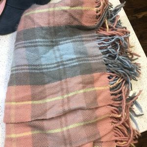 Soft fuzzy pink scarf very warm!